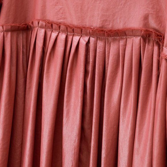 Ann Demeulemeester Dusty Rose Pleated Ruffle Top - Picture 7 of 11